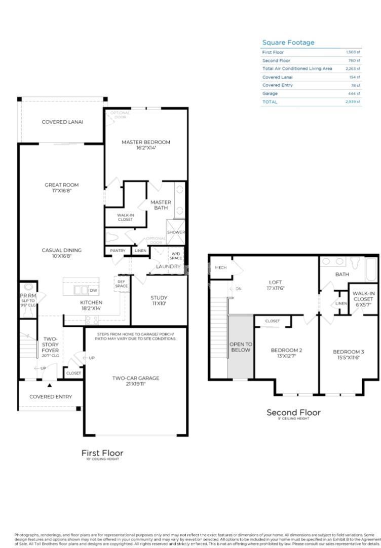 Luxury Toll Brothers townhome for rent in Oakwood at Nocatee. property image
