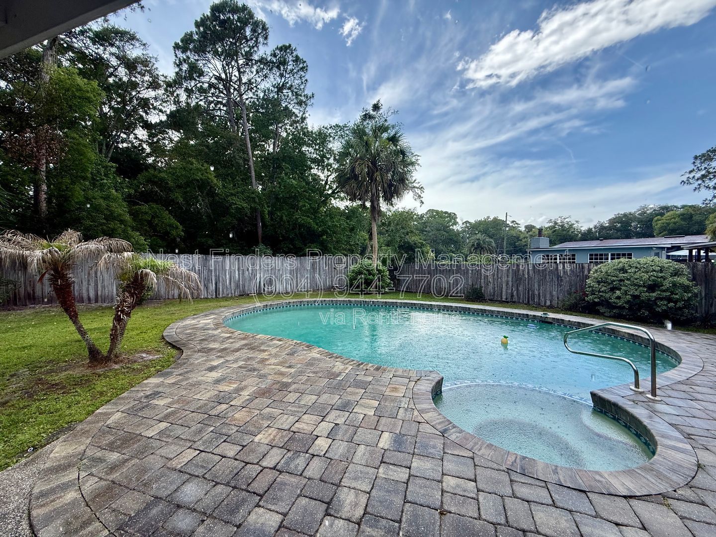 Enjoy a Florida POOL home lifestyle in this beautifully updated, all-brick home tucked away on a cul-de-sac with a FULLY-FENCED yard property image